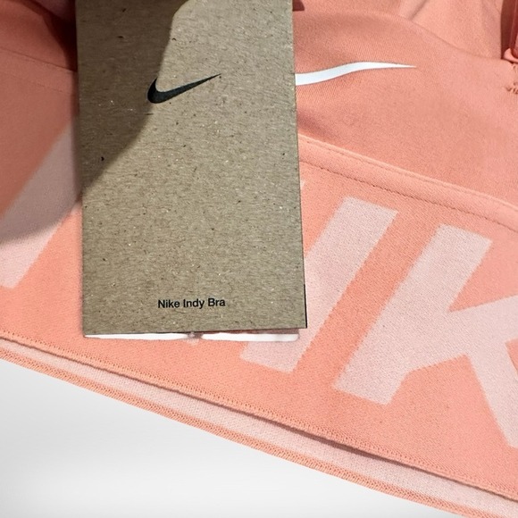 Nike Pro Indy Plunge Sports Bra Medium Support Padded Training Women's Medium - Picture 4 of 7